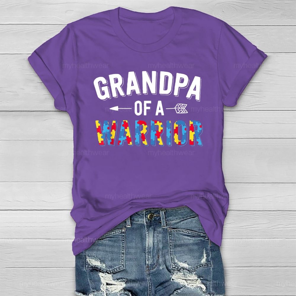 Grandpa Of A Warrior Healthwear T-shirt