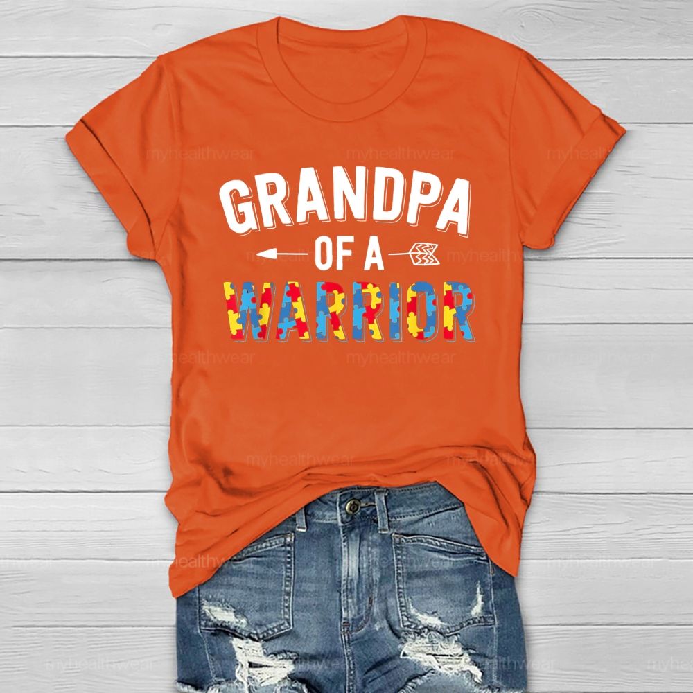 Grandpa Of A Warrior Healthwear T-shirt