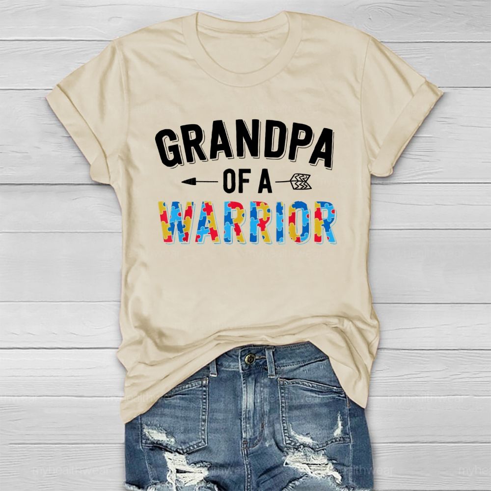 Grandpa Of A Warrior Healthwear T-shirt