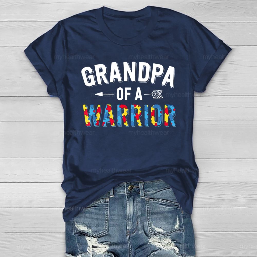 Grandpa Of A Warrior Healthwear T-shirt