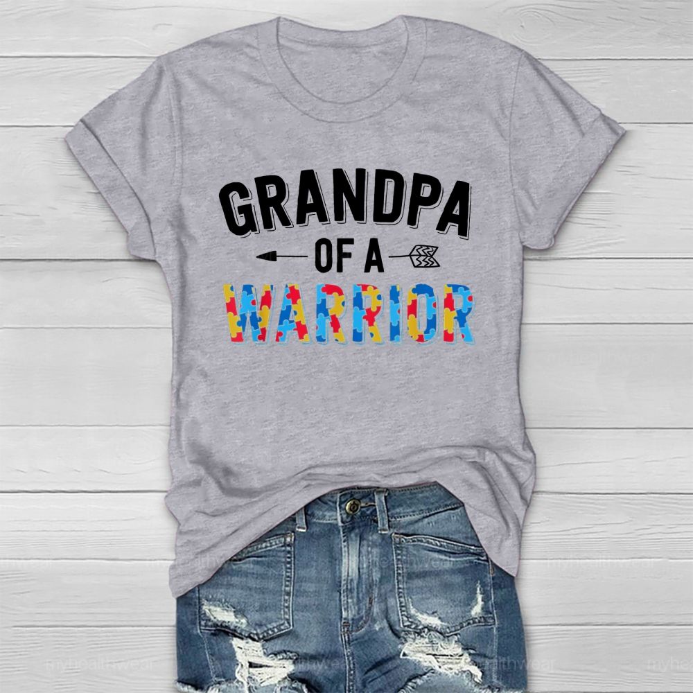 Grandpa Of A Warrior Healthwear T-shirt