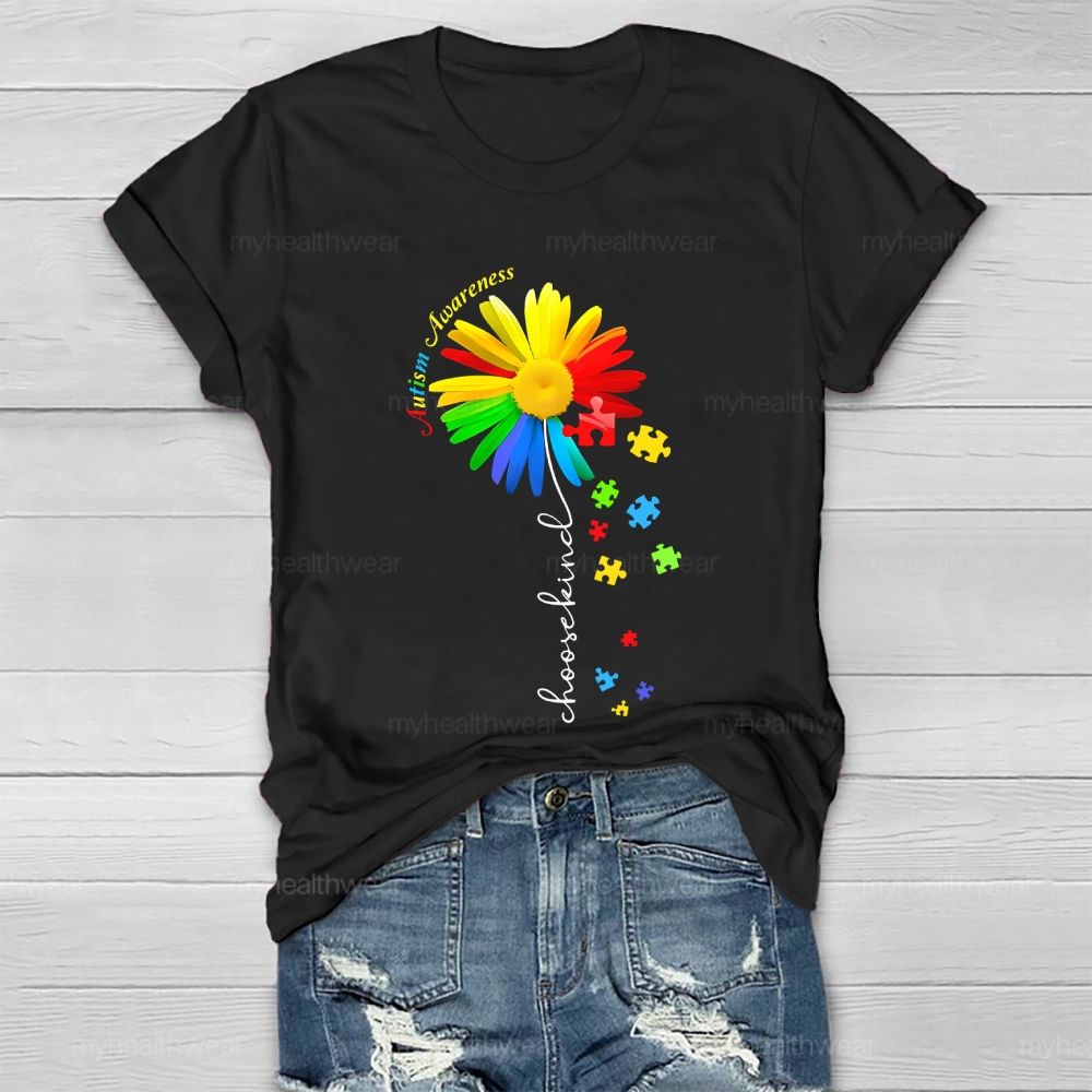 Autism Awareness Choose Kind Healthwear T-shirt