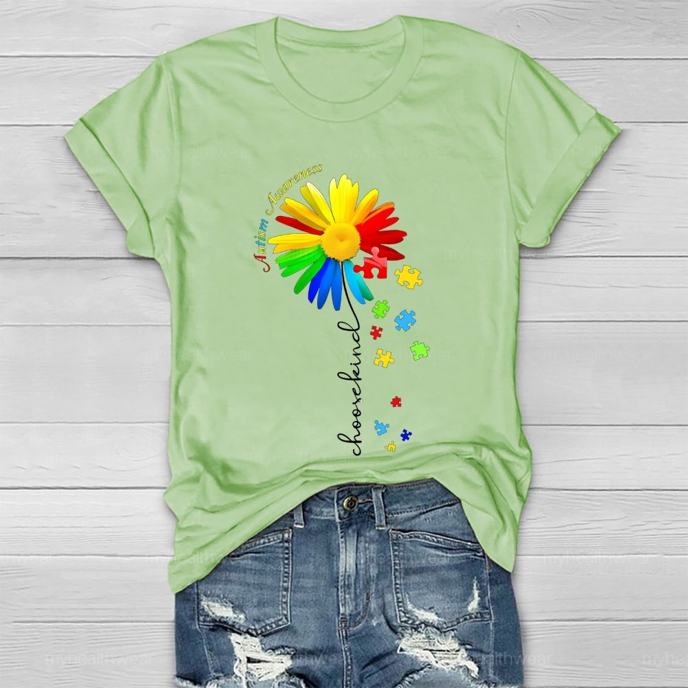 Autism Awareness Choose Kind Healthwear T-shirt