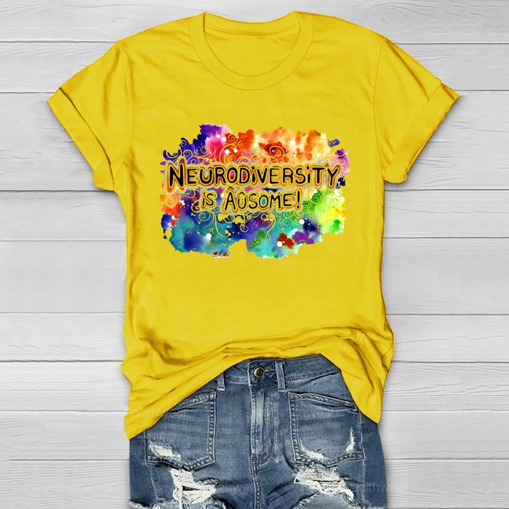 Neurodiversity Is Ausome Healthwear T-shirt