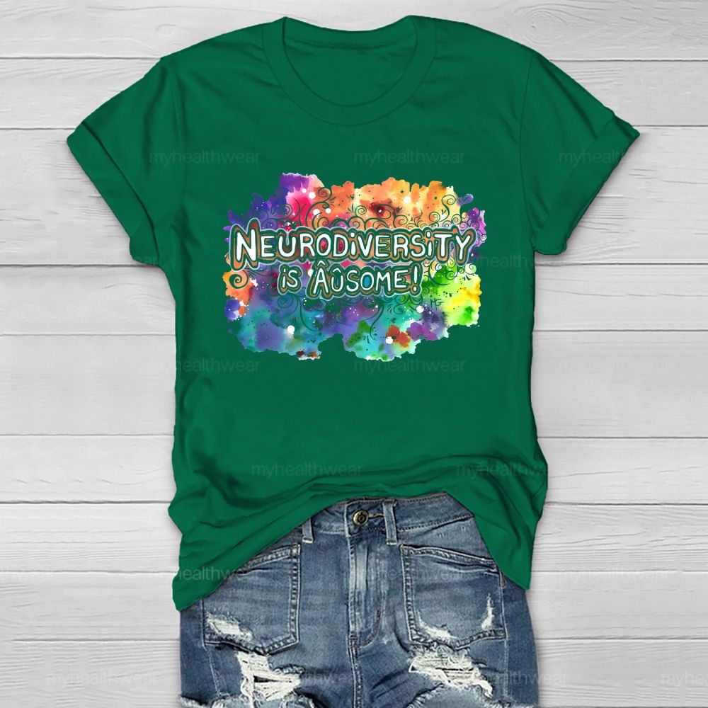 Neurodiversity Is Ausome Healthwear T-shirt