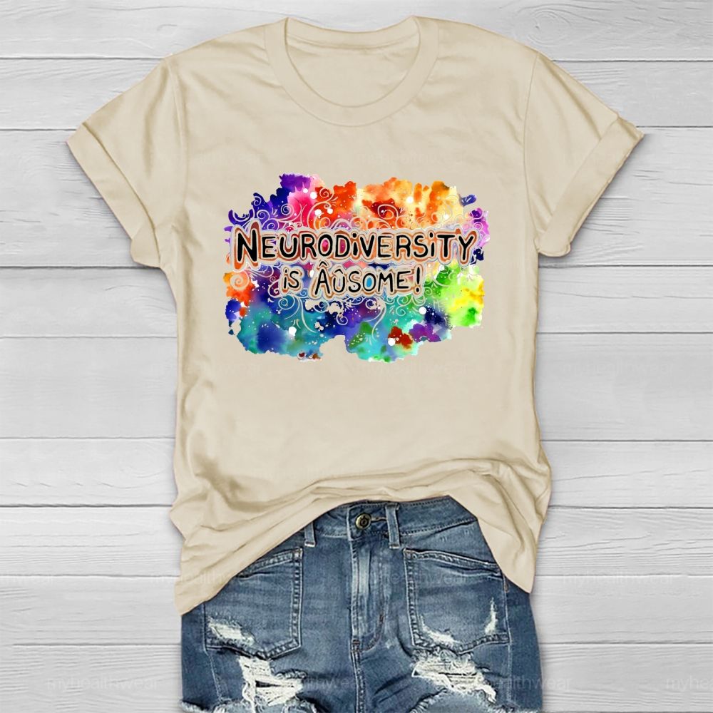 Neurodiversity Is Ausome Healthwear T-shirt