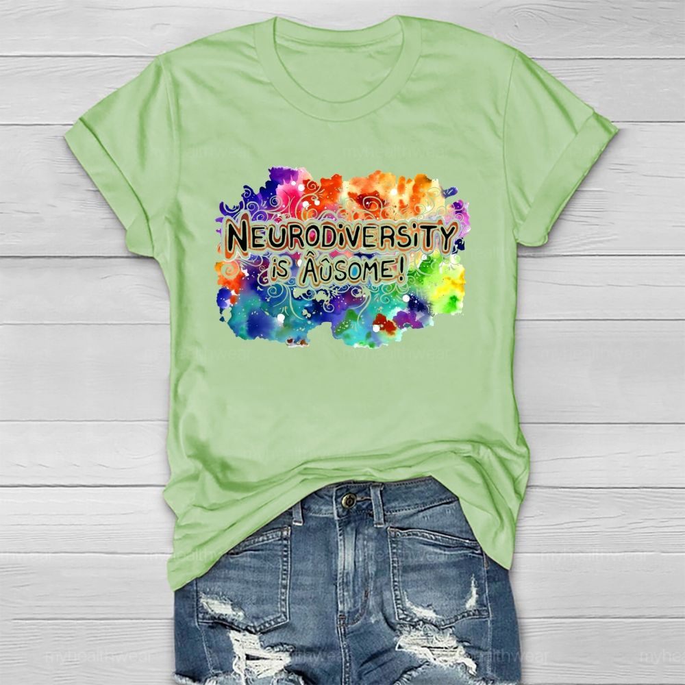 Neurodiversity Is Ausome Healthwear T-shirt