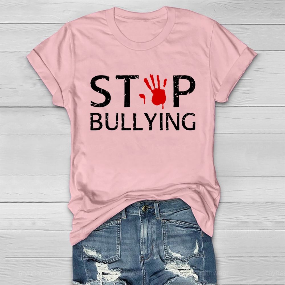 Stop Bullying Handprint Healthwear T-shirt