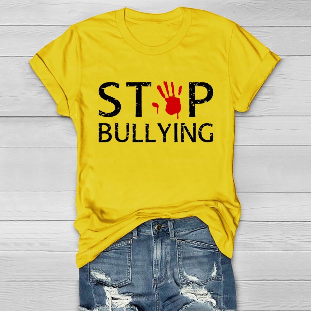 Stop Bullying Handprint Healthwear T-shirt