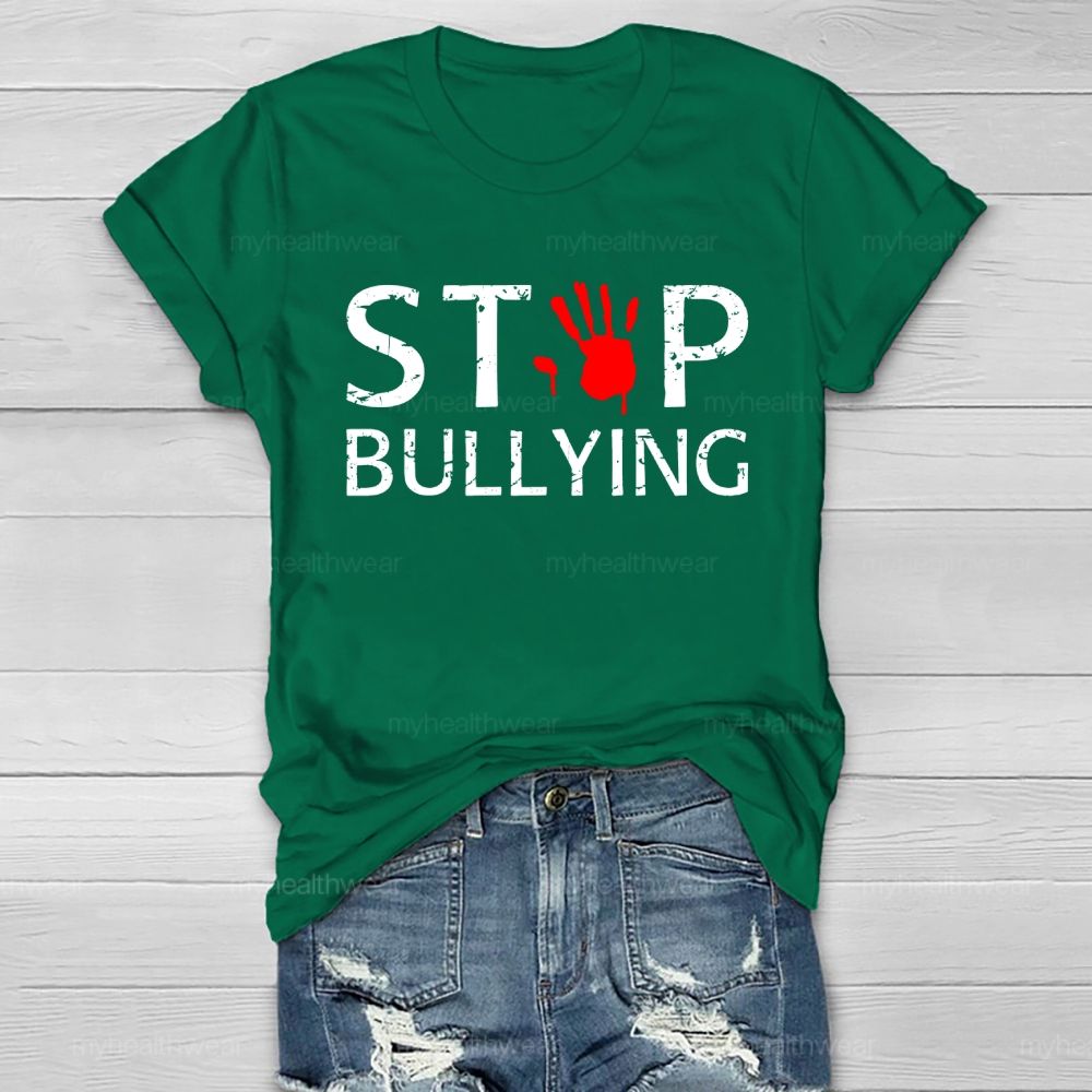 Stop Bullying Handprint Healthwear T-shirt