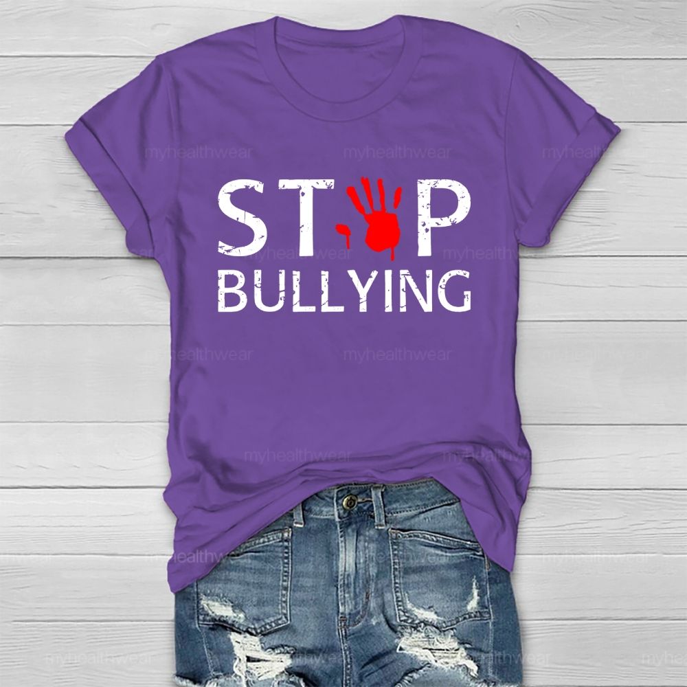 Stop Bullying Handprint Healthwear T-shirt