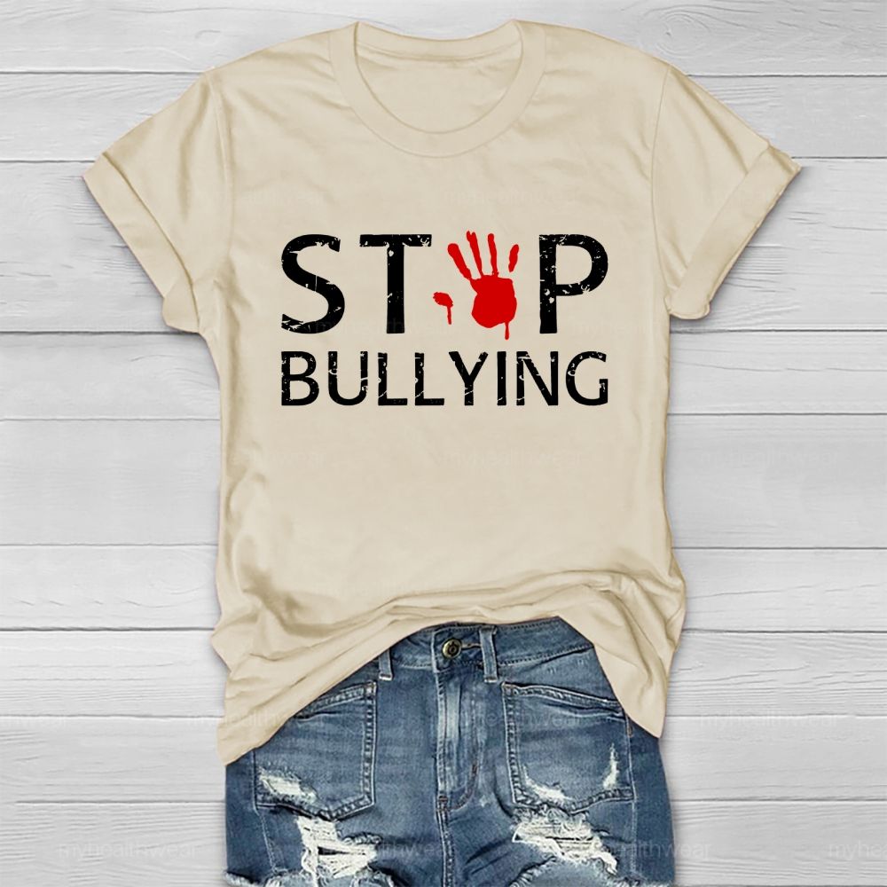 Stop Bullying Handprint Healthwear T-shirt