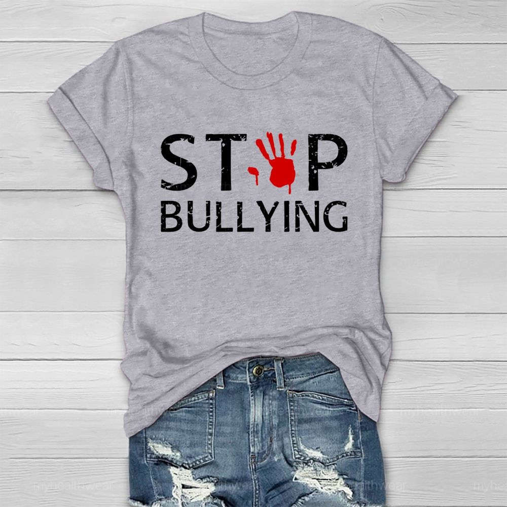 Stop Bullying Handprint Healthwear T-shirt