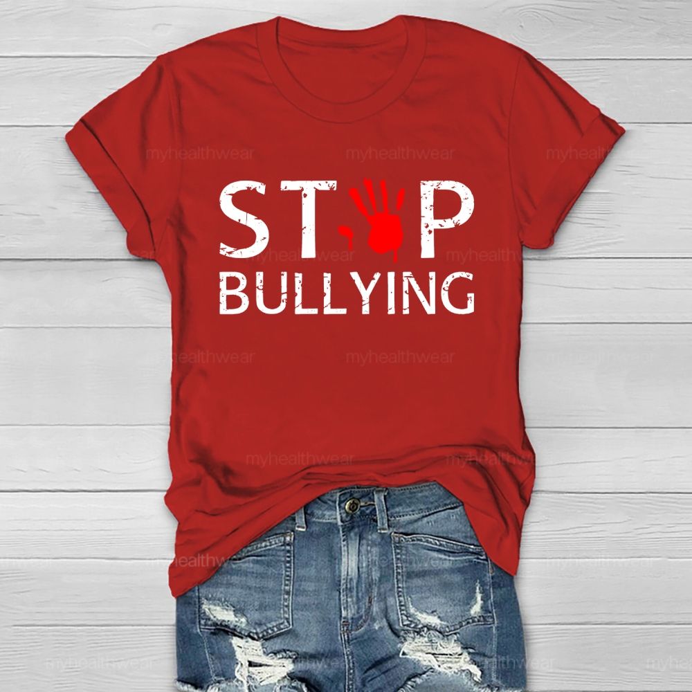 Stop Bullying Handprint Healthwear T-shirt