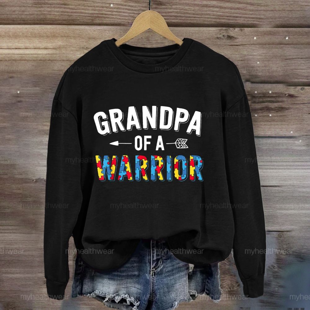 Grandpa Of A Warrior Sweatshirt