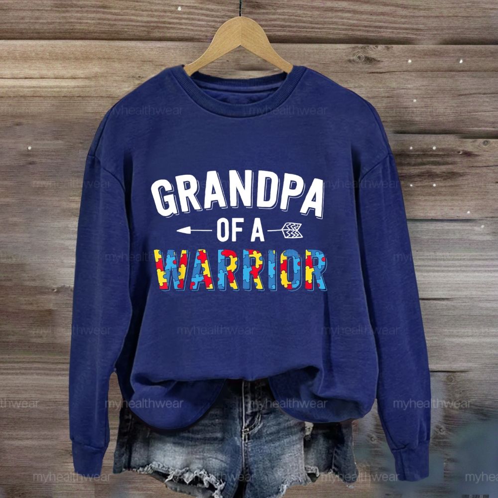 Grandpa Of A Warrior Sweatshirt