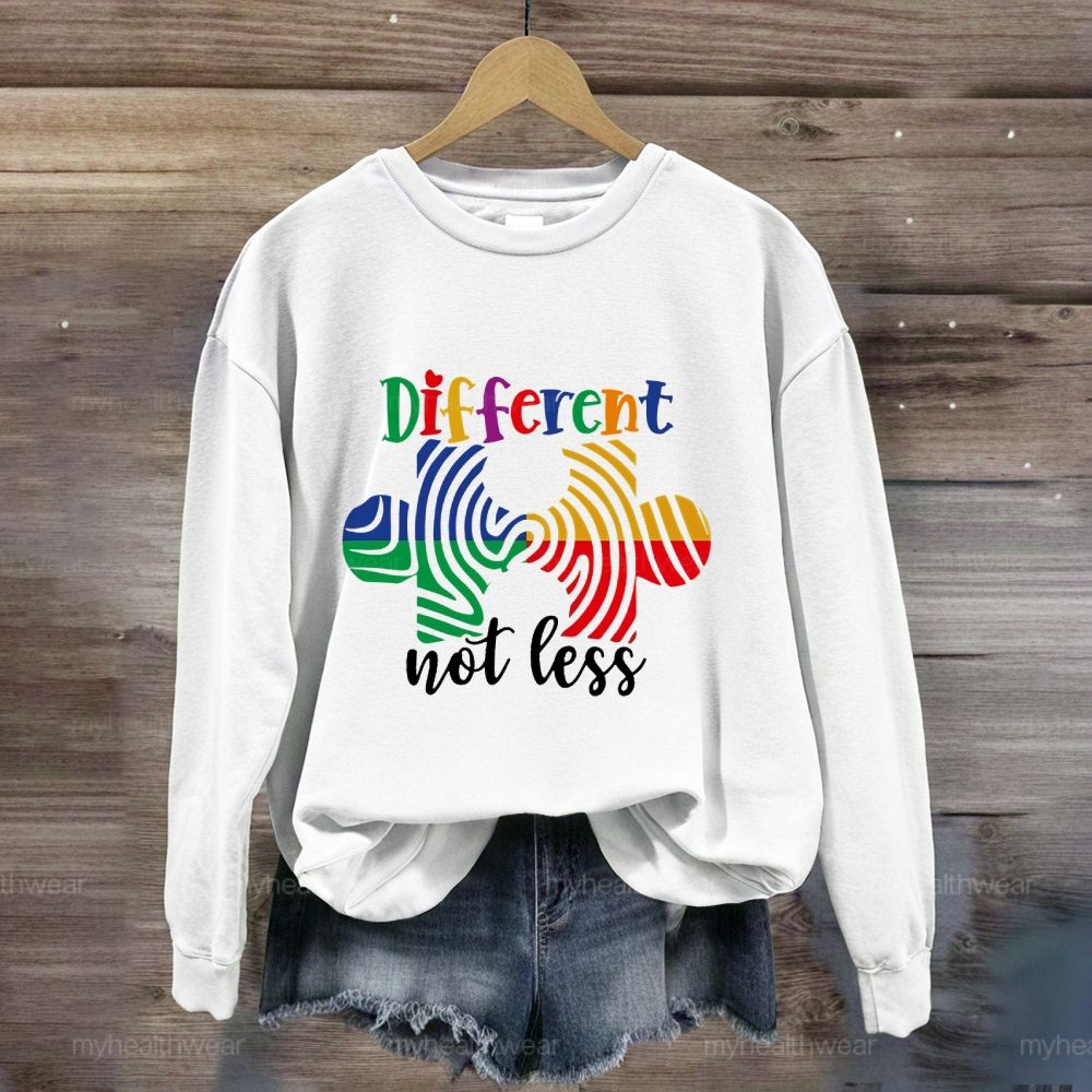Different Not Less Puzzle Sweatshirt