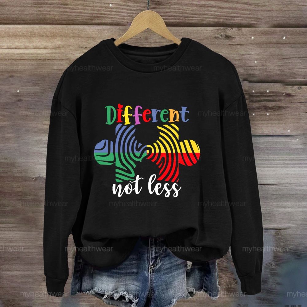 Different Not Less Puzzle Sweatshirt
