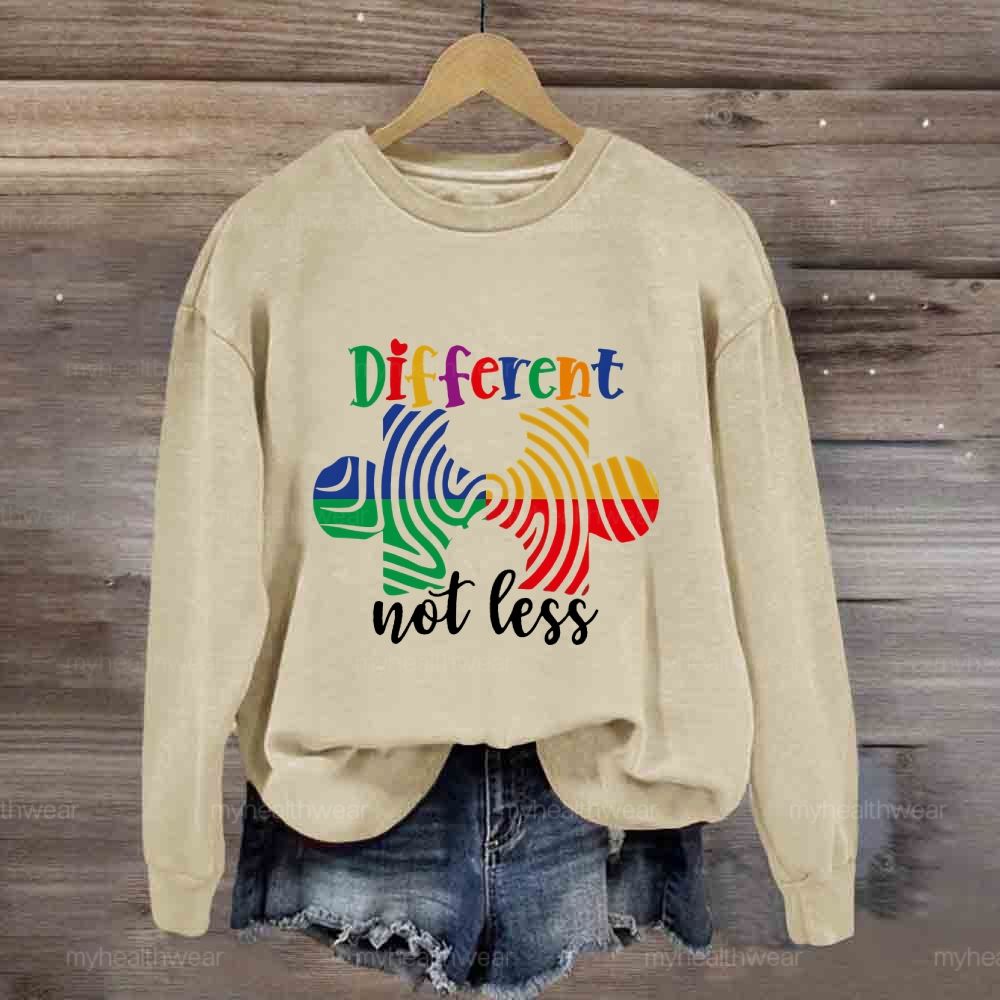 Different Not Less Puzzle Sweatshirt