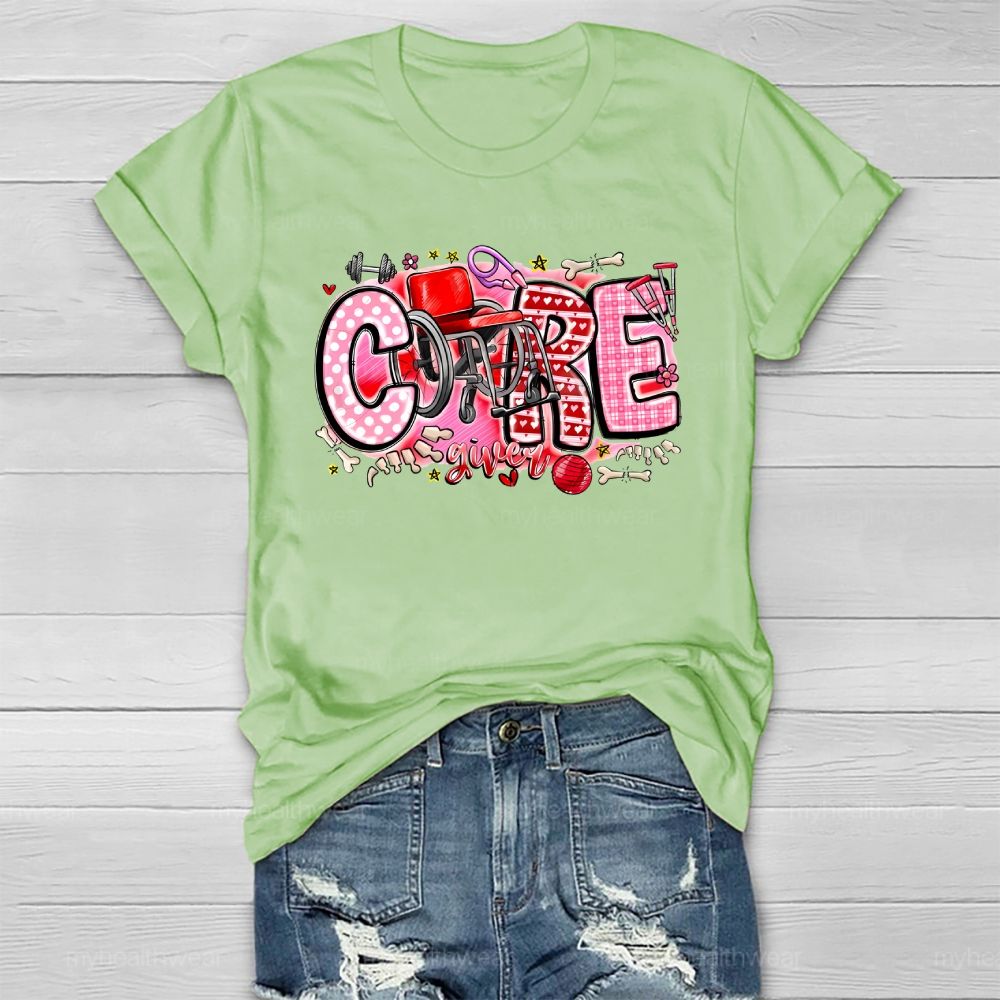 Caregiver Wheelchair Healthwear T-shirt