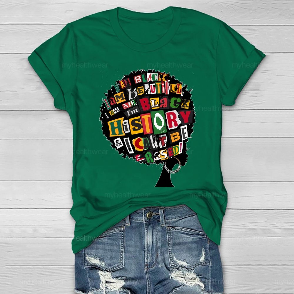 I  Am Black I Am Beautiful  Healthwear T-shirt