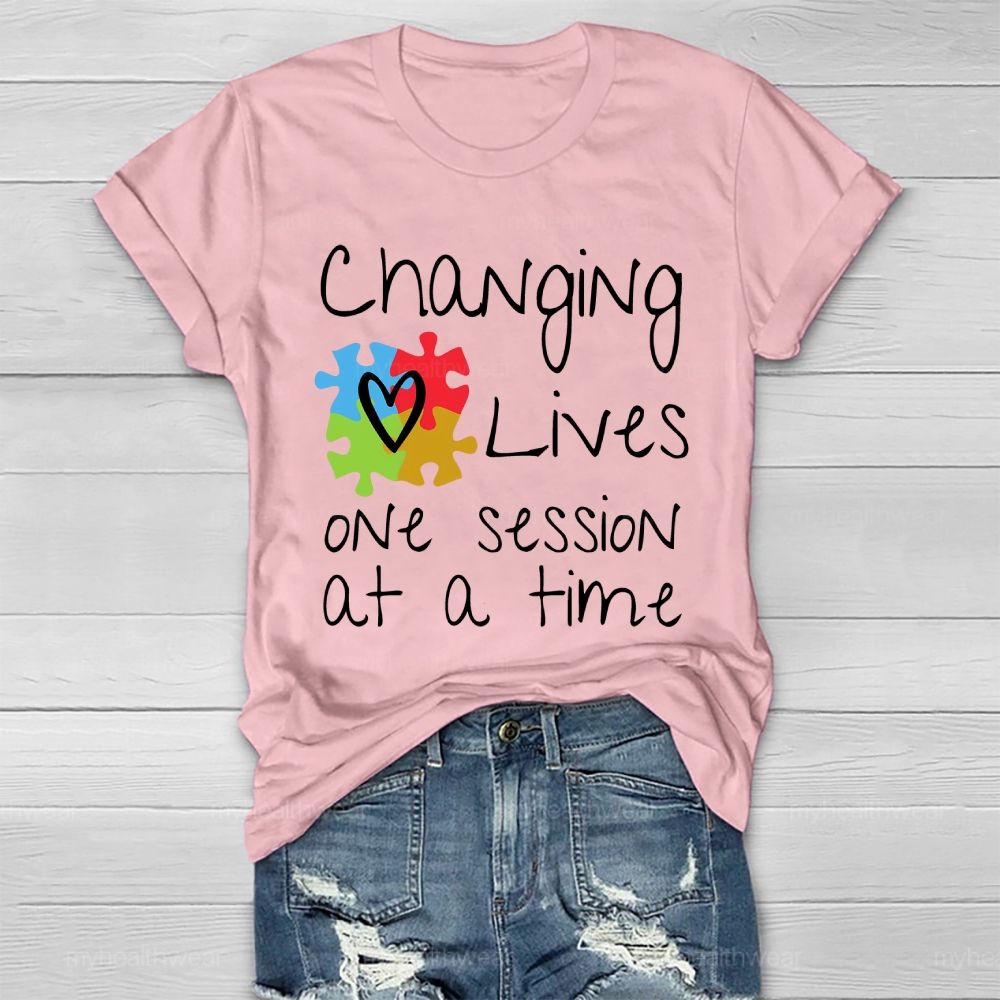 Changing Lives One Session At A Time Healthwear T-shirt