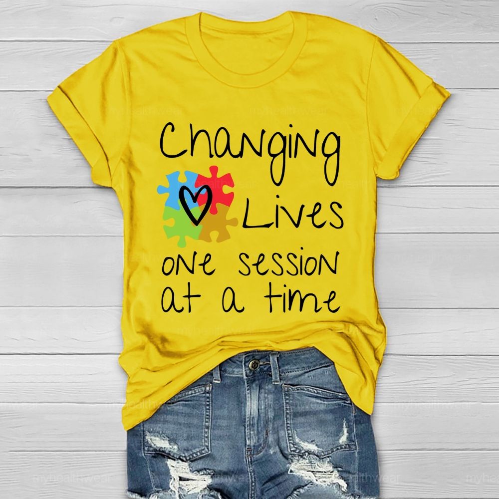 Changing Lives One Session At A Time Healthwear T-shirt