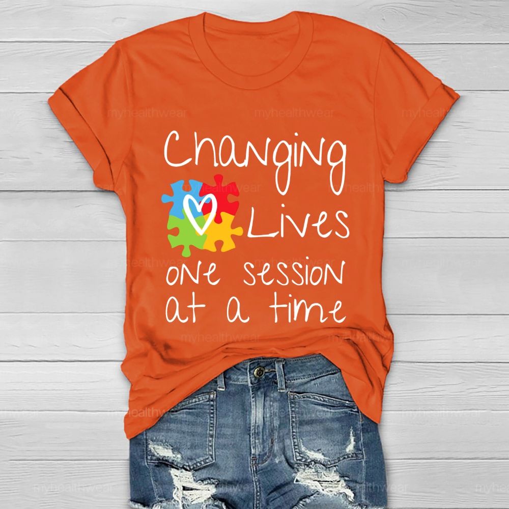Changing Lives One Session At A Time Healthwear T-shirt