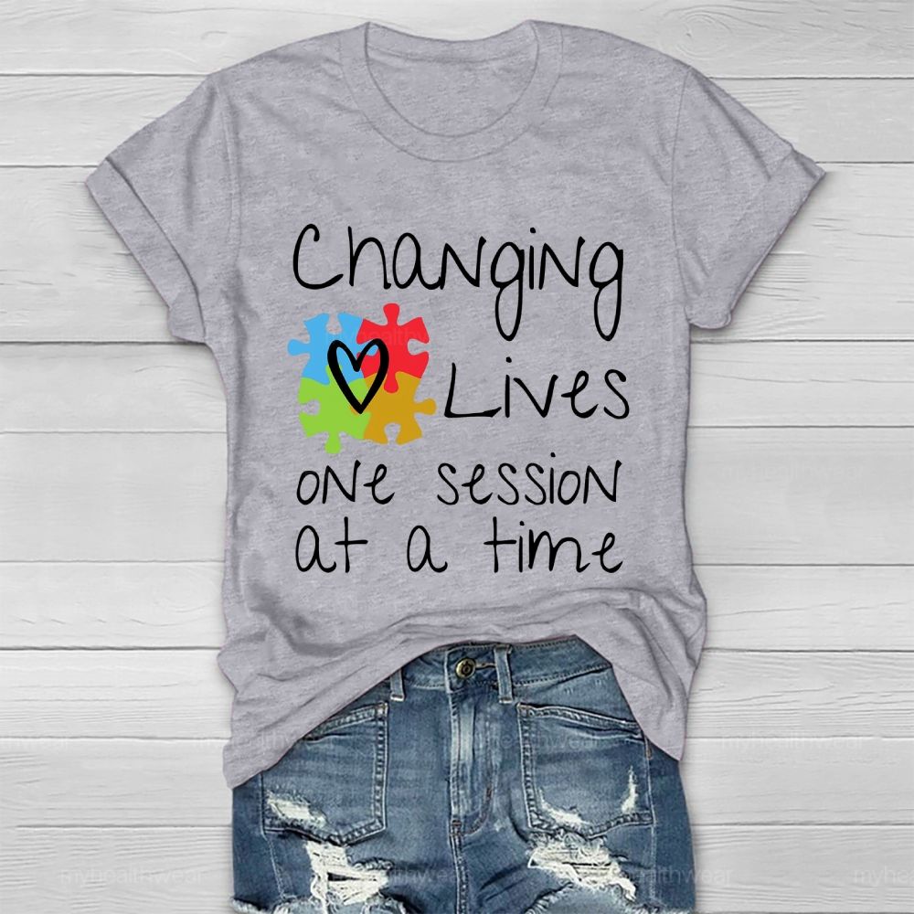 Changing Lives One Session At A Time Healthwear T-shirt