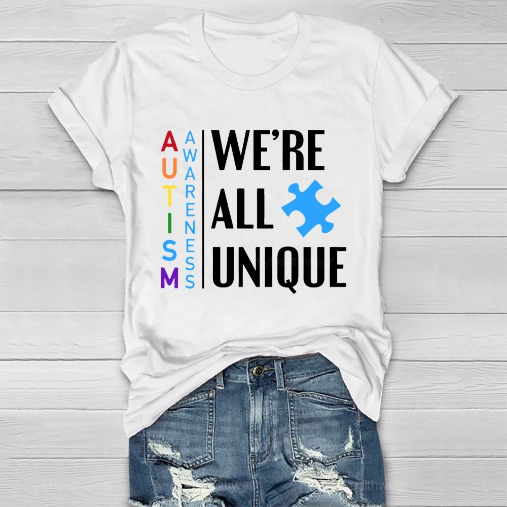 Autism We're All Unique Healthwear T-shirt
