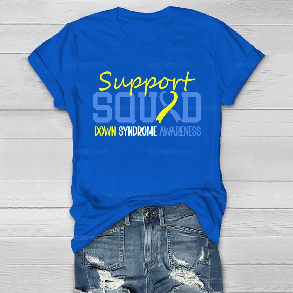 Support Squad Down Syndrome Awareness Healthwear T-shirt