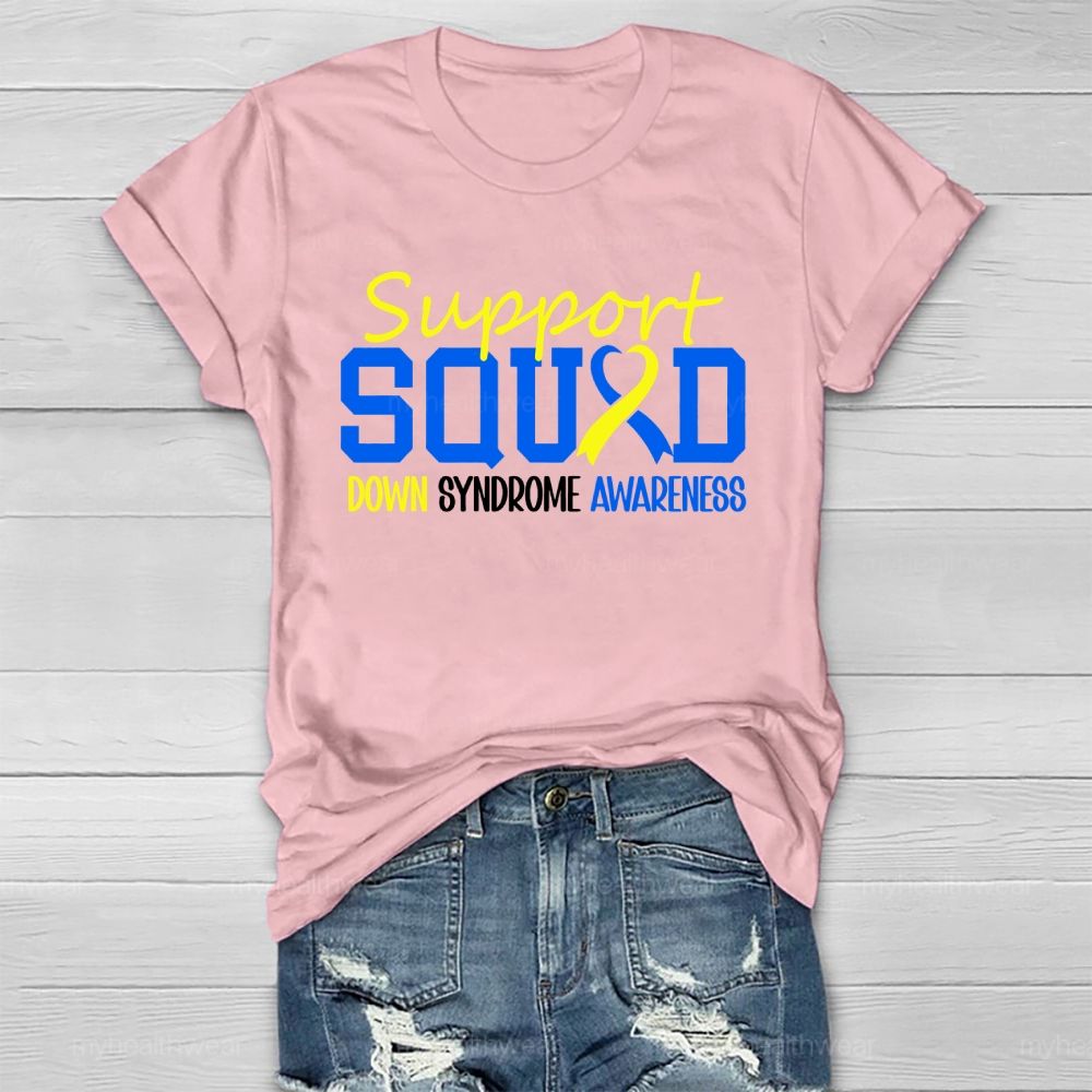 Support Squad Down Syndrome Awareness Healthwear T-shirt