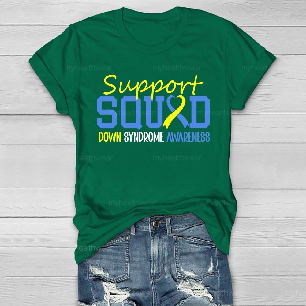 Support Squad Down Syndrome Awareness Healthwear T-shirt