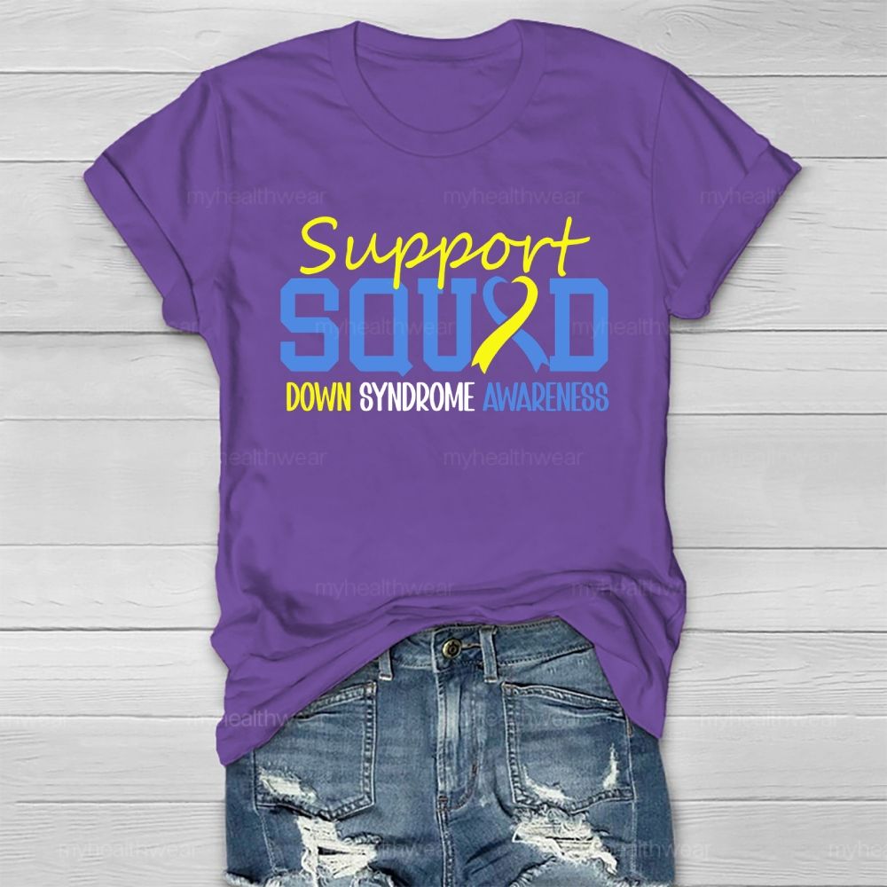 Support Squad Down Syndrome Awareness Healthwear T-shirt