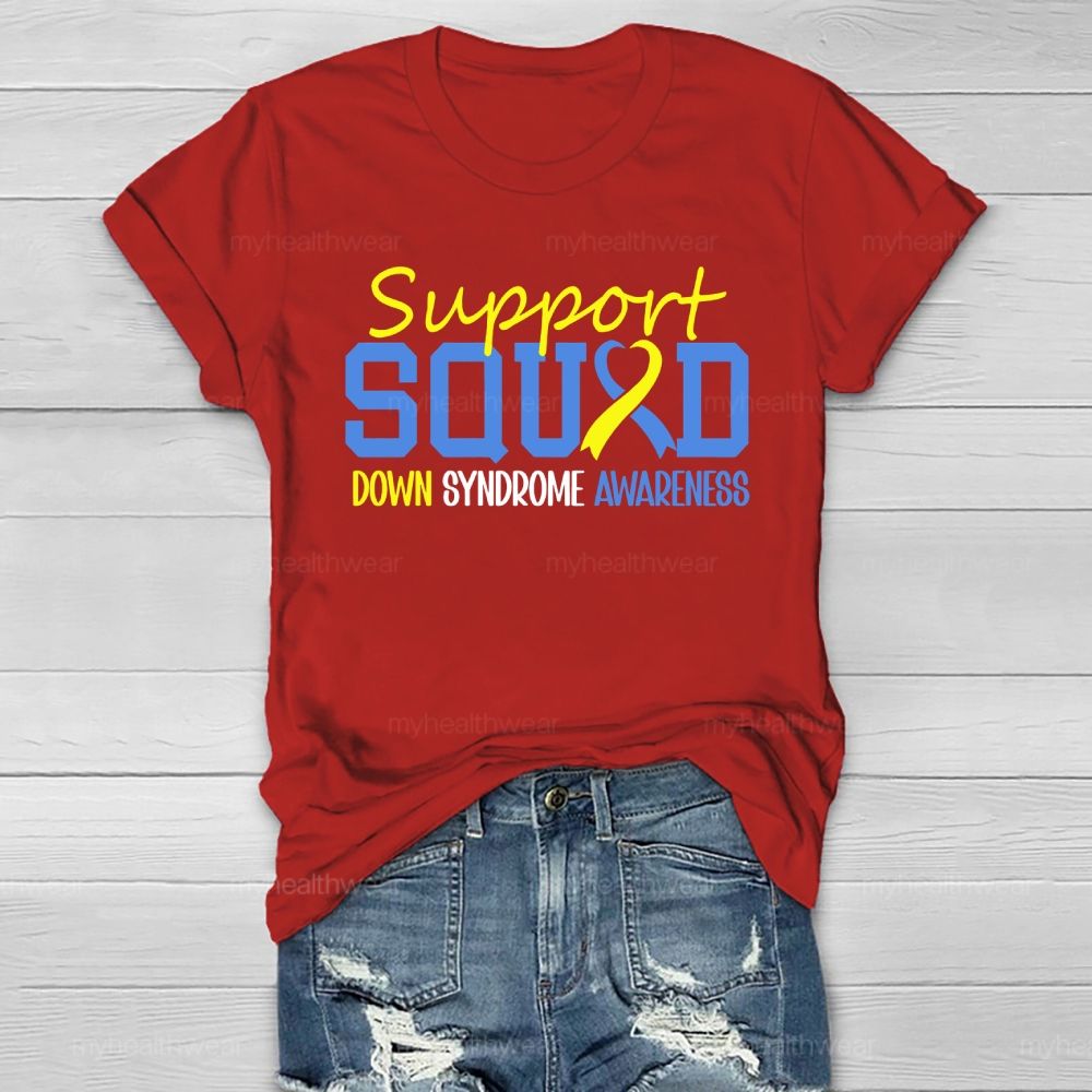 Support Squad Down Syndrome Awareness Healthwear T-shirt