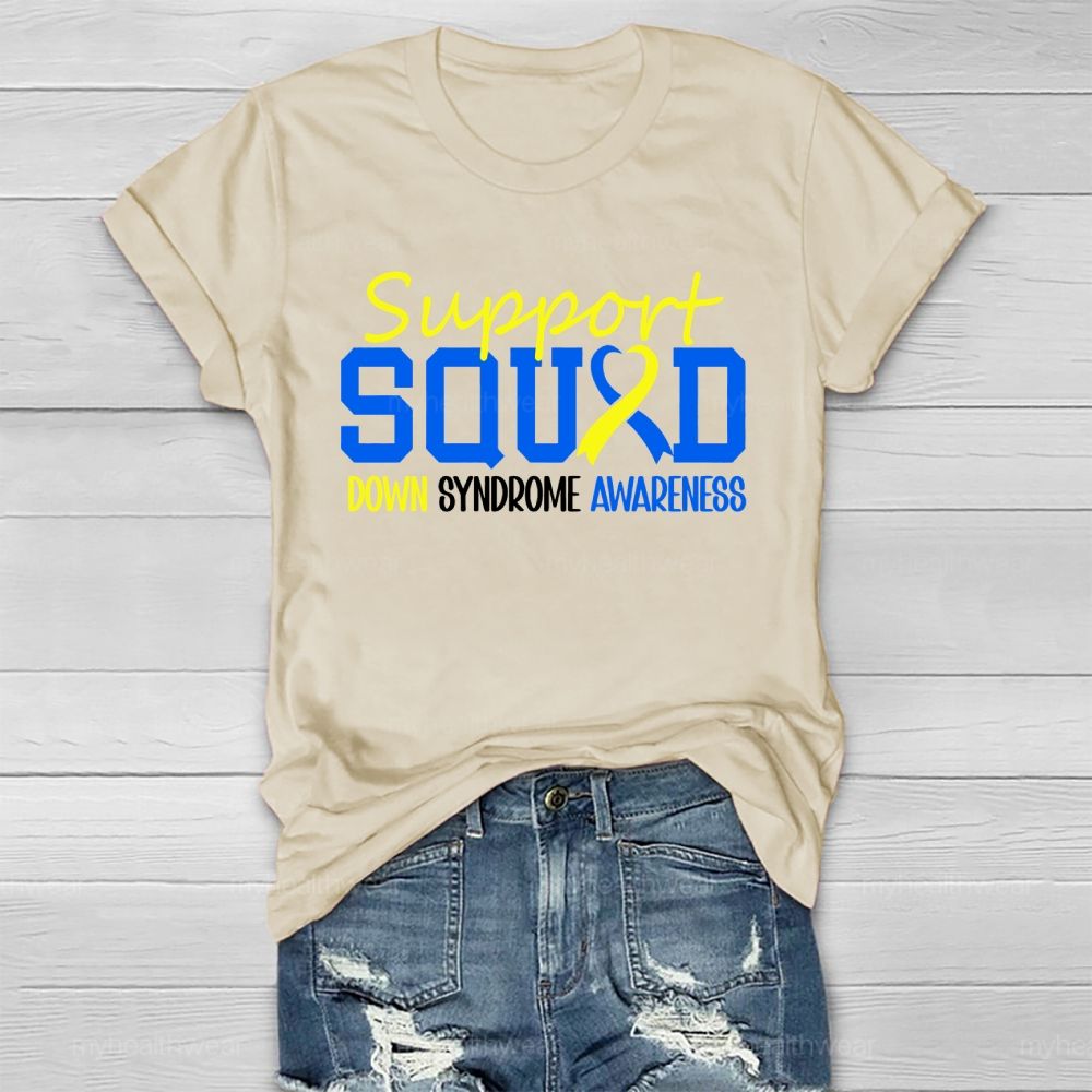 Support Squad Down Syndrome Awareness Healthwear T-shirt