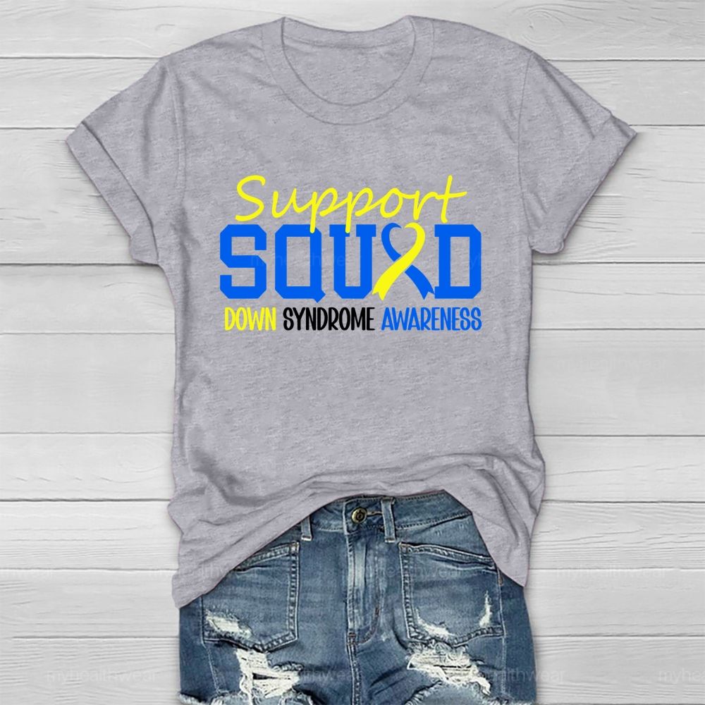Support Squad Down Syndrome Awareness Healthwear T-shirt
