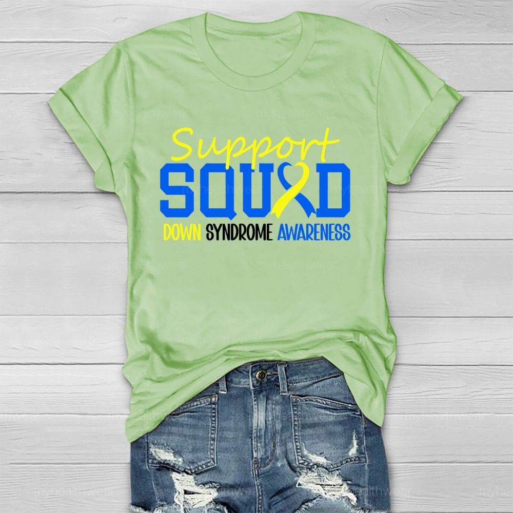 Support Squad Down Syndrome Awareness Healthwear T-shirt
