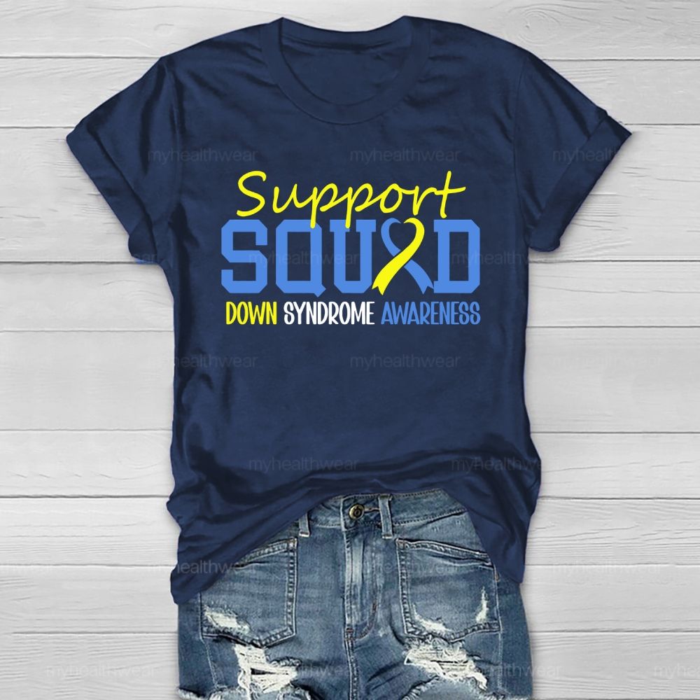 Support Squad Down Syndrome Awareness Healthwear T-shirt