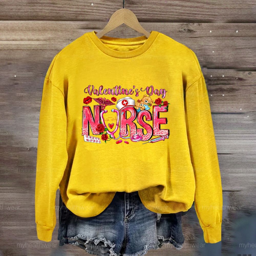 Valentine's Day Nurse  Sweatshirt