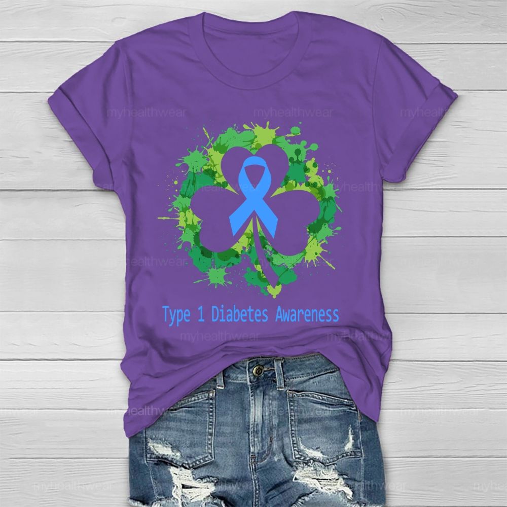 Type 1 Diabetes Awareness Healthwear T-shirt