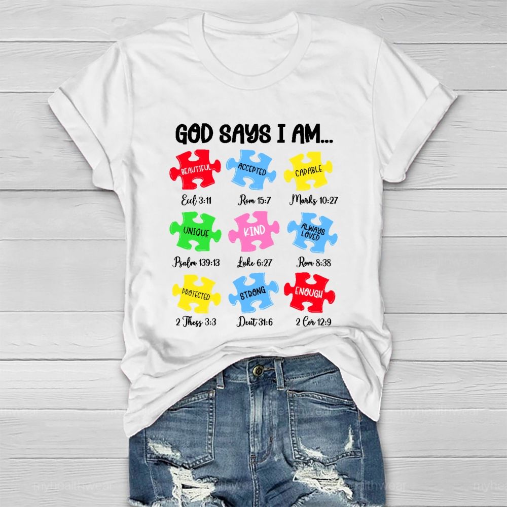 God Says I Am  Healthwear T-shirt