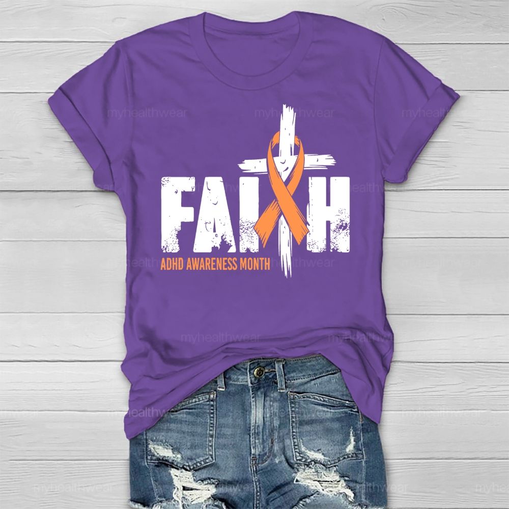 Faith ADHD Awareness Healthwear T-shirt