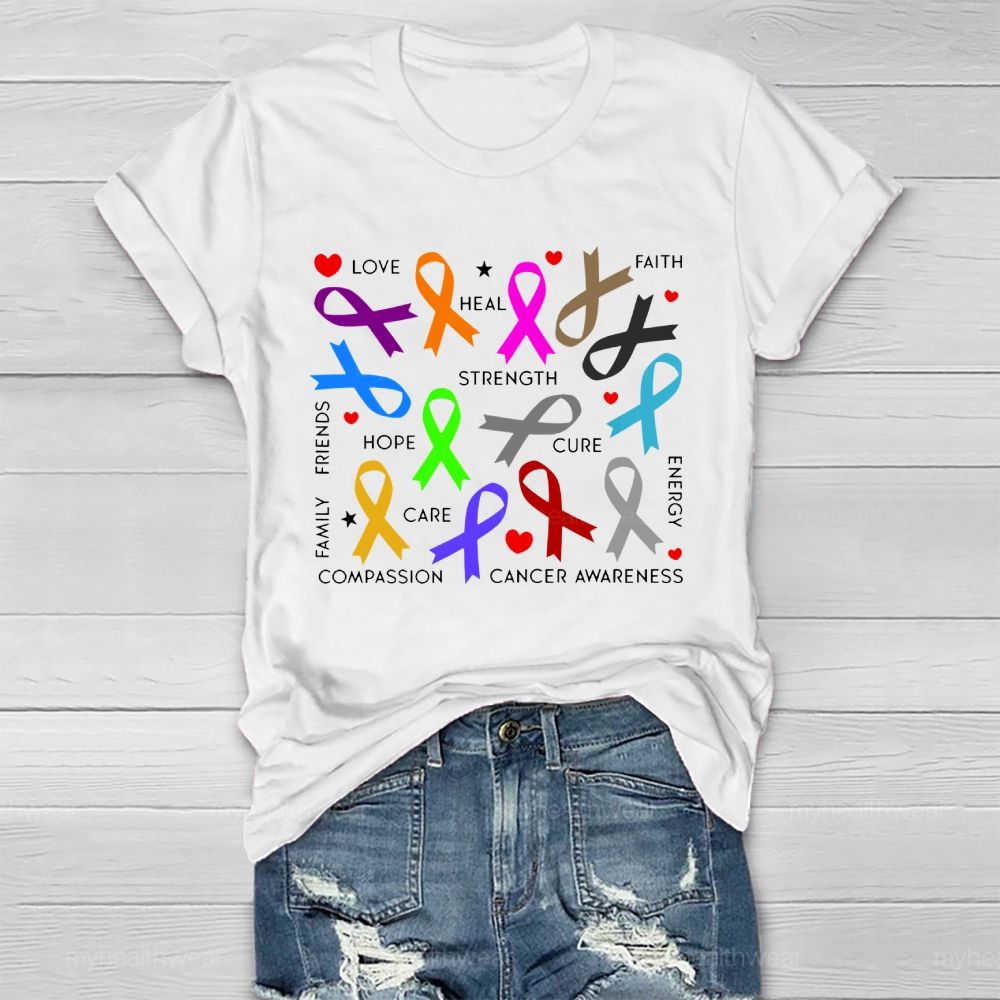 Love Heal Faith Strength Healthwear T-shirt