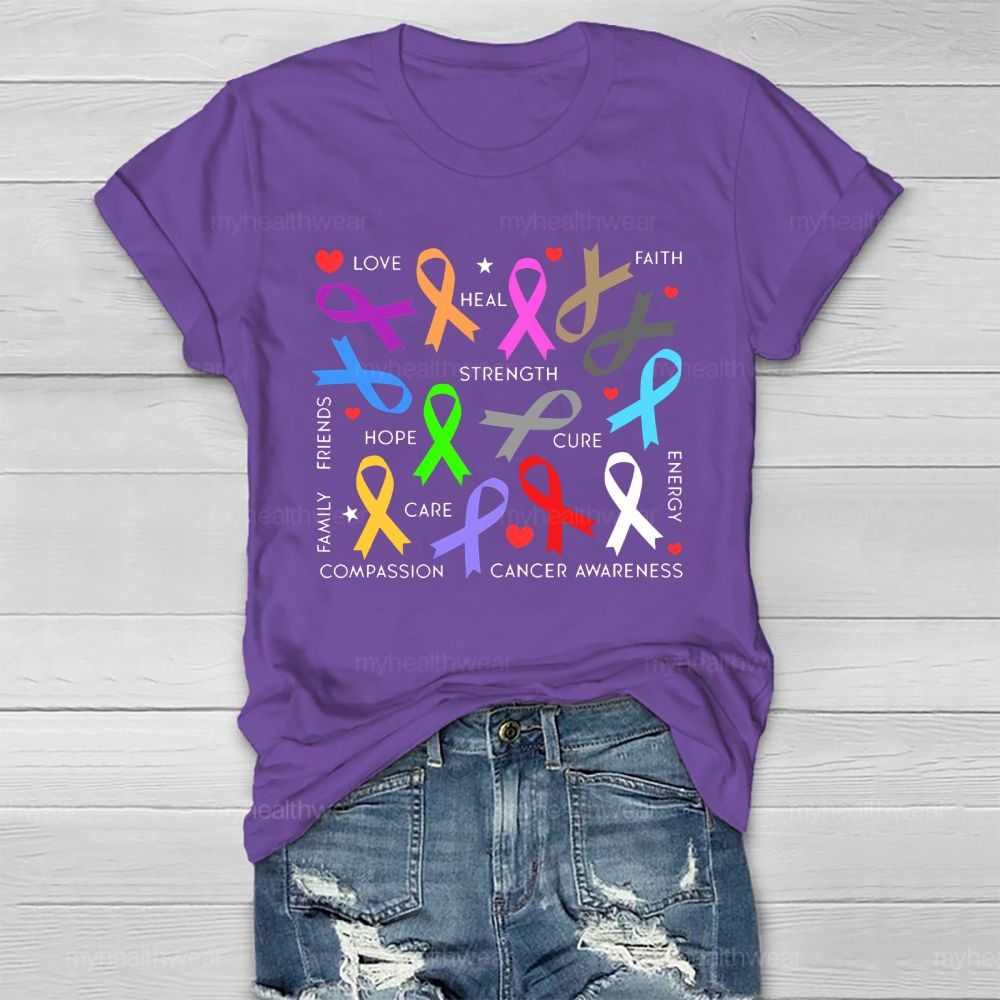 Love Heal Faith Strength Healthwear T-shirt