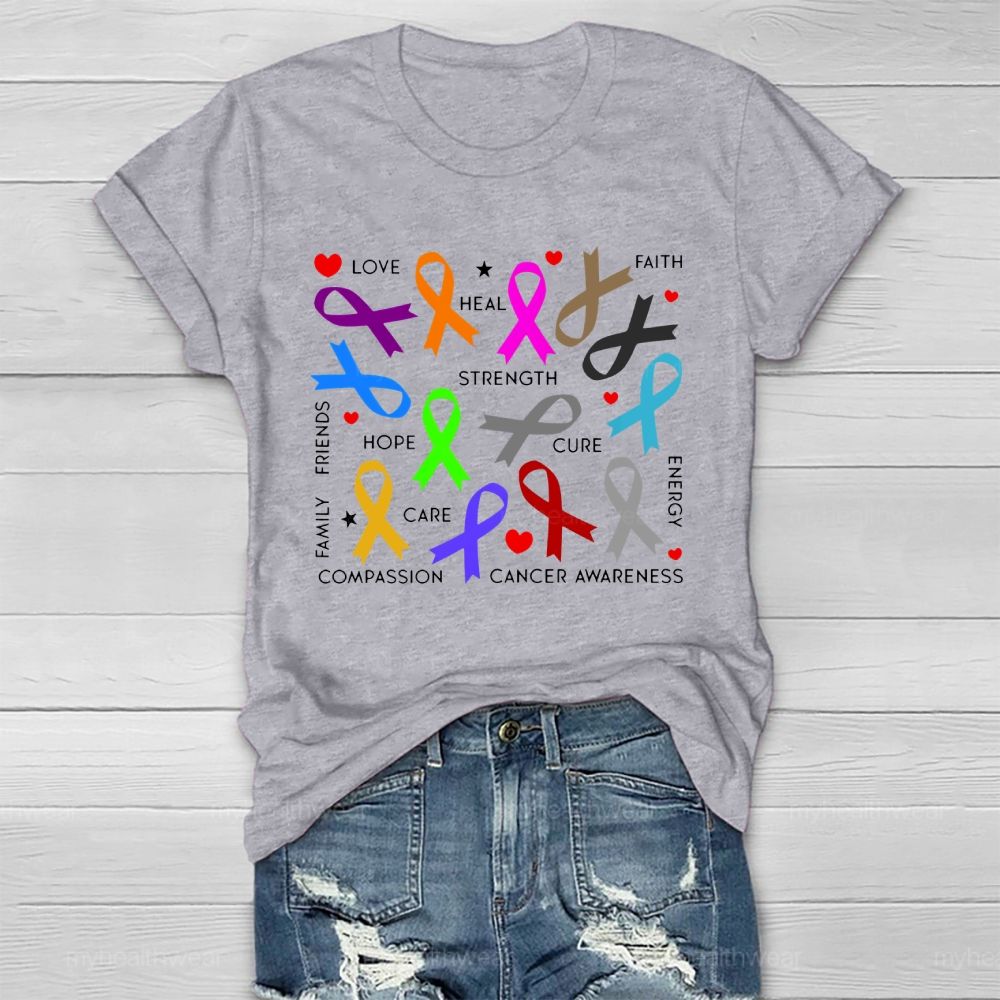 Love Heal Faith Strength Healthwear T-shirt