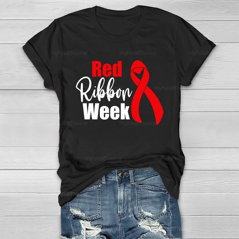 Red Ribbon Week  Healthwear T-shirt