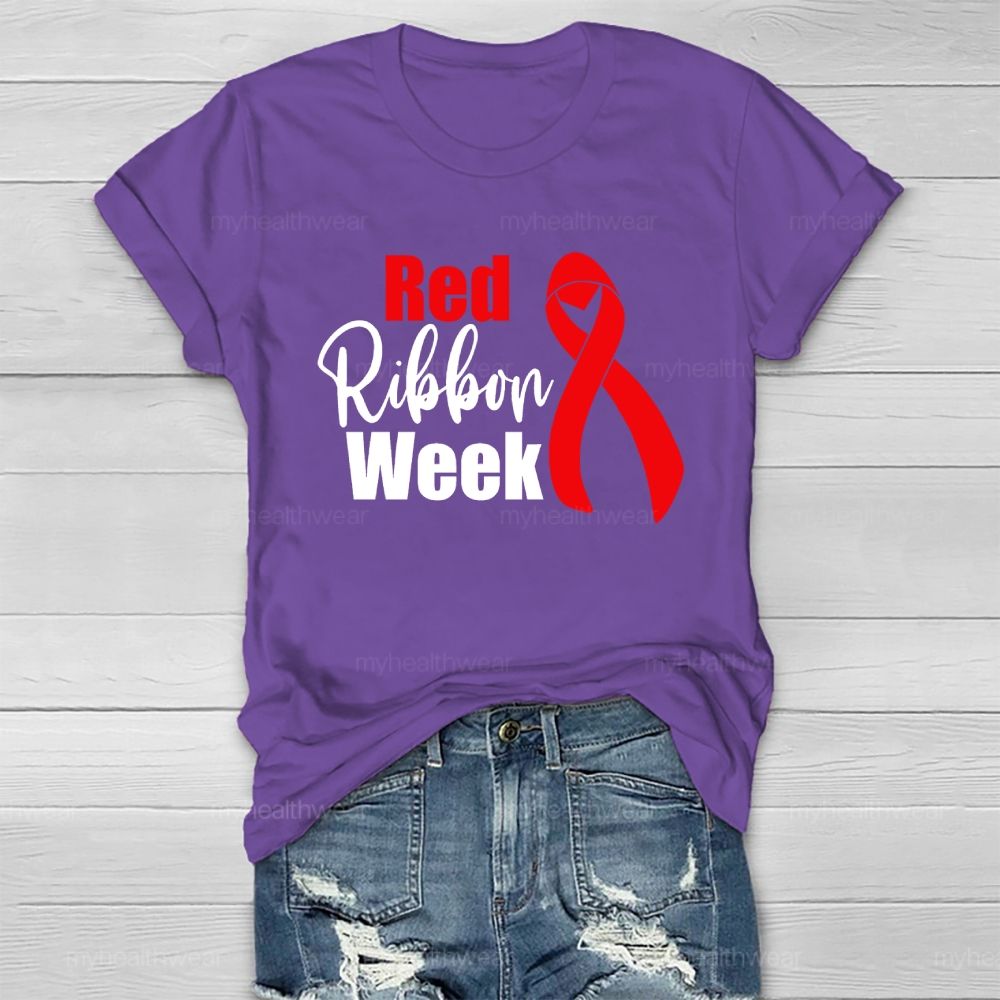 Red Ribbon Week  Healthwear T-shirt