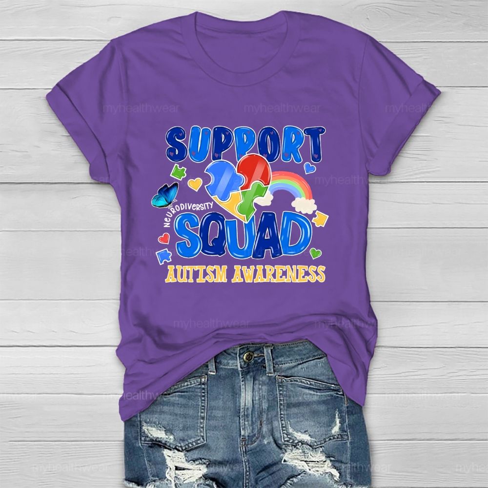 Autism Support Squad Autism Awareness  Healthwear T-shirt