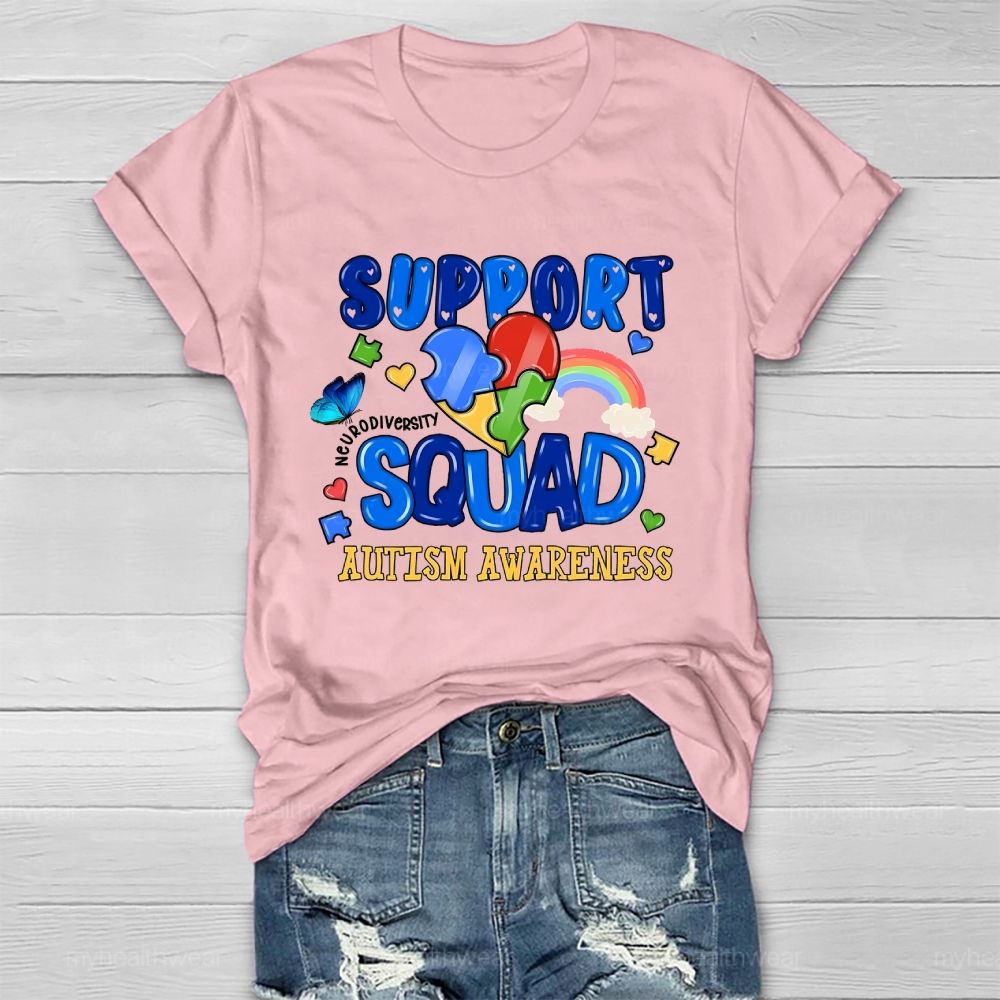Autism Support Squad Autism Awareness  Healthwear T-shirt